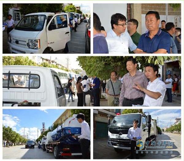 領導組參觀時駿(SOJEN)汽車環衛設備展示區
